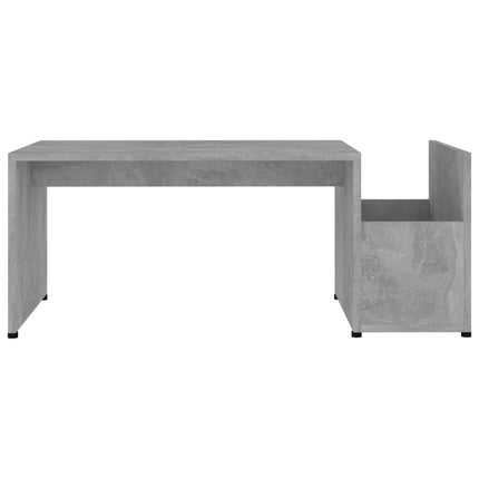 Soffbord betonggrå 90x45x35 cm konstruerat trä