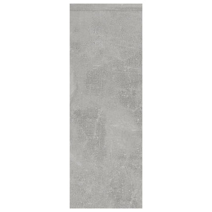 Vägghylla betonggrå 45,1x16x45,1 cm konstruerat trä