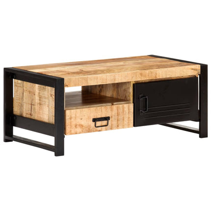 Soffbord 100x50x40 cm grovt mangoträ