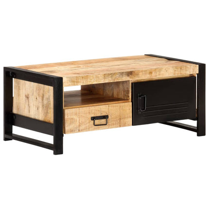 Soffbord 100x50x40 cm grovt mangoträ