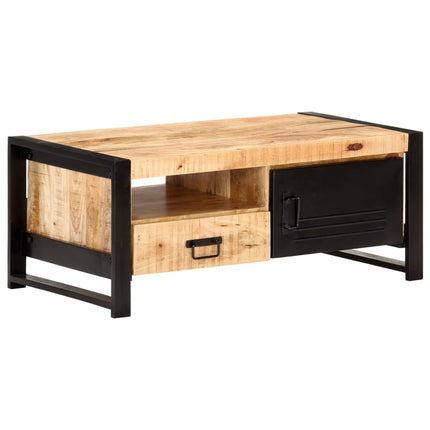 Soffbord 100x50x40 cm grovt mangoträ