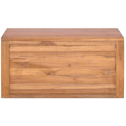 Väggmonterad badrumskommod 60x45x30 cm massiv teak