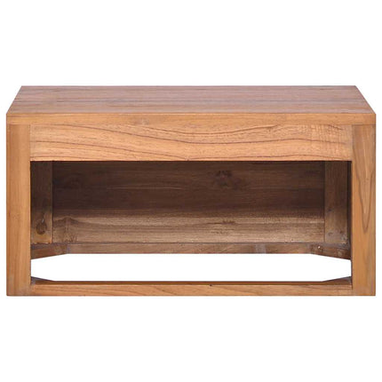 Väggmonterad badrumskommod 60x45x30 cm massiv teak