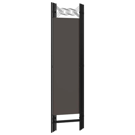 Rumsavdelare 4 paneler antracit 160x180 cm