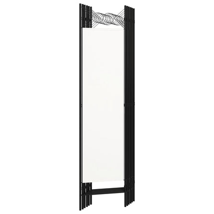 Rumsavdelare 6 paneler vit 240x180 cm