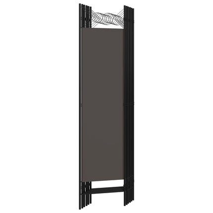 Rumsavdelare 6 paneler antracit 240x180 cm