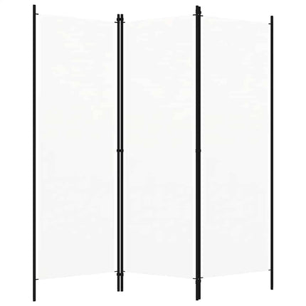 Rumsavdelare 3 paneler vit 150x180 cm