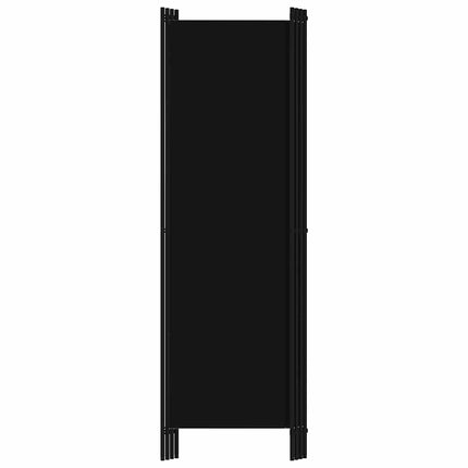 Rumsavdelare 4 paneler svart 200x180 cm