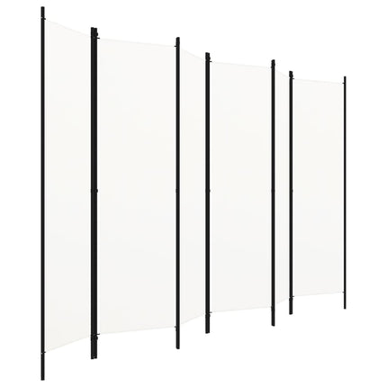 Rumsavdelare 6 paneler vit 300x180 cm