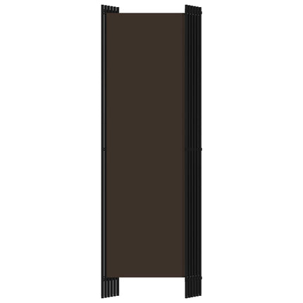 Rumsavdelare 6 paneler brun 300x180 cm