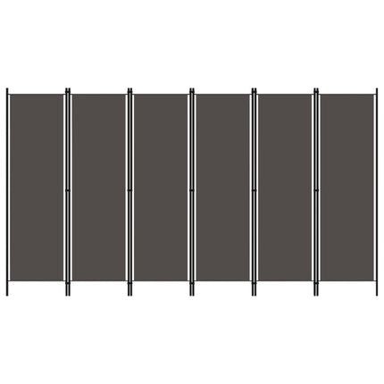 Rumsavdelare 6 paneler antracit 300x180 cm