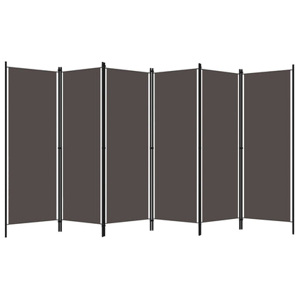 Rumsavdelare 6 paneler antracit 300x180 cm