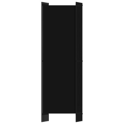 Rumsavdelare 6 paneler svart 300x180 cm