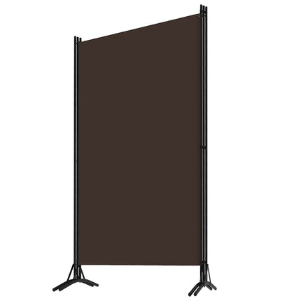 Rumsavdelare 3 paneler brun 260x180 cm