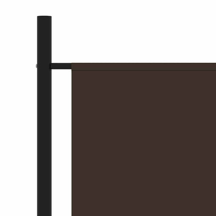 Rumsavdelare 3 paneler brun 260x180 cm