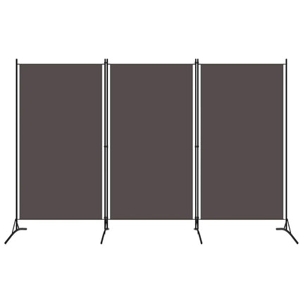 Rumsavdelare 3 paneler antracit 260x180 cm