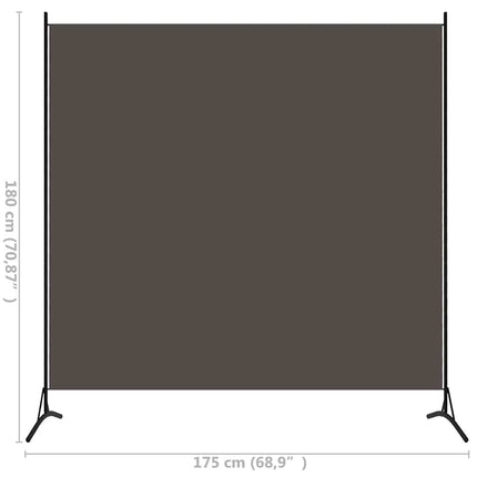 Rumsavdelare antracit 175x180 cm tyg