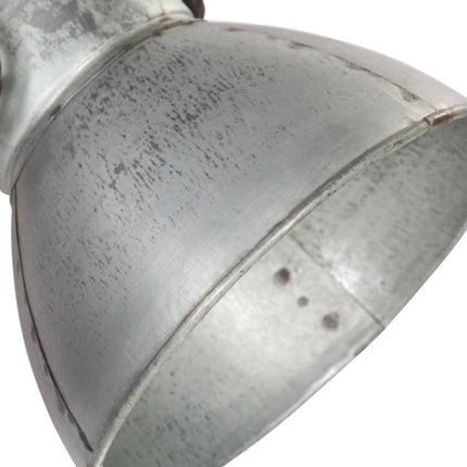 Industriell vägglampa silver 45x25 cm E27