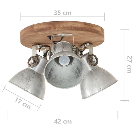 Taklampa industriell 25 W silver 42x27cm E27