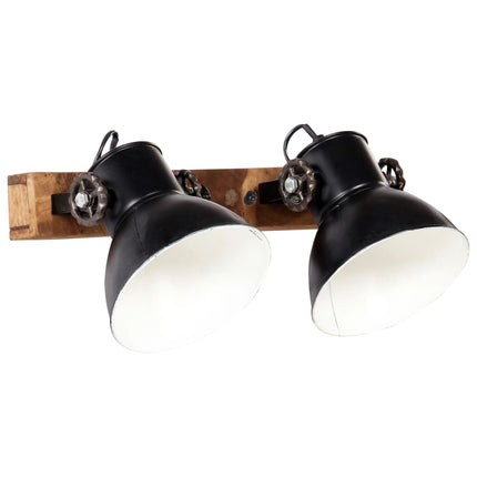 Industriell vägglampa svart 45x25 cm E27