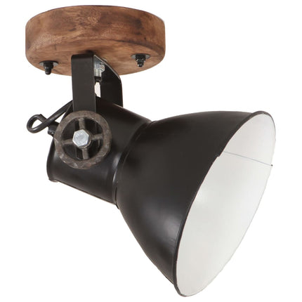 Industriell vägglampa/taklampa 2 st svart 20x25 cm E27