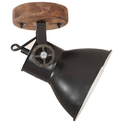 Industriell vägglampa/taklampa 2 st svart 20x25 cm E27
