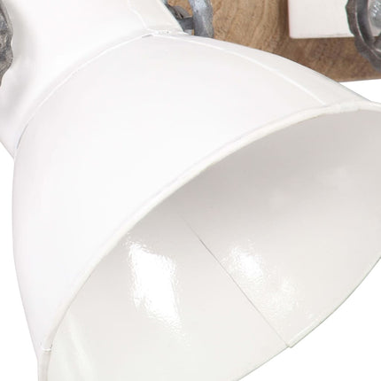 Industriell vägglampa vit 45x25 cm E27
