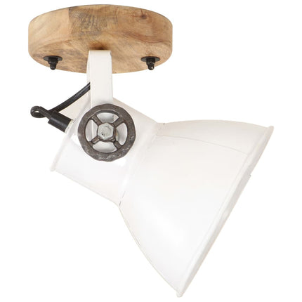 Industriell vägglampa/taklampa 2 st vit 20x25 cm E27