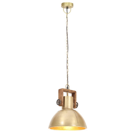 Hänglampa industriell 25 W mässing rund 30 cm E27