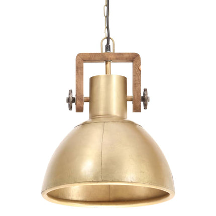 Hänglampa industriell 25 W mässing rund 30 cm E27