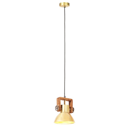 Hänglampa industriell 25 W mässing rund 19 cm E27