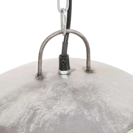 Hänglampa industriell vintage 25 W silver rund 41 cm E27