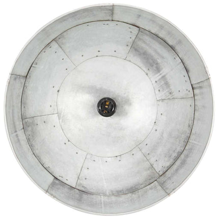 Hänglampa industriell vintage 25 W silver rund 41 cm E27