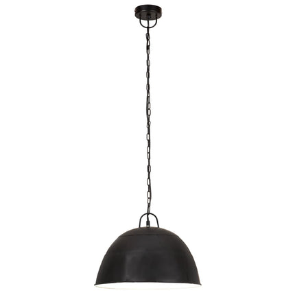 Hänglampa industriell vintage 25 W svart rund 41 cm E27