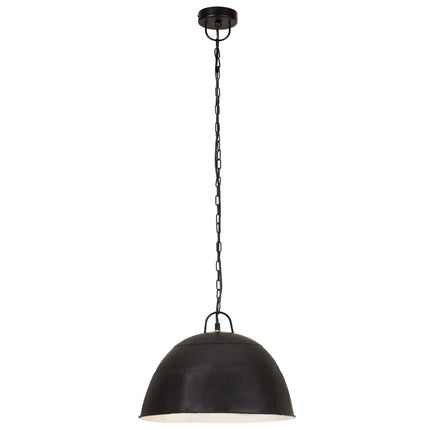 Hänglampa industriell vintage 25 W svart rund 41 cm E27