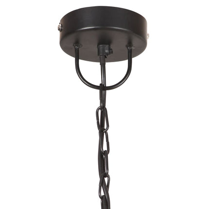 Hänglampa industriell vintage 25 W svart rund 41 cm E27
