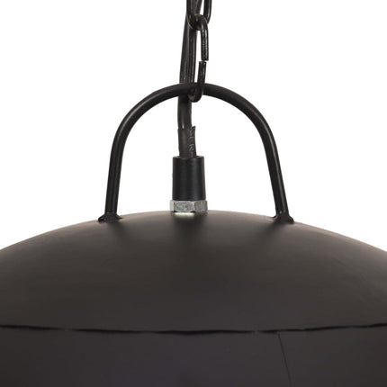 Hänglampa industriell vintage 25 W svart rund 41 cm E27