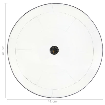 Hänglampa industriell vintage 25 W svart rund 41 cm E27