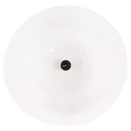 Hänglampa industriell 25 W vit rund 42 cm E27
