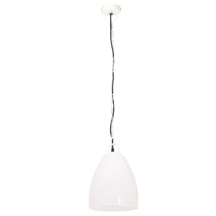 Hänglampa industriell 25 W vit rund 32 cm E27