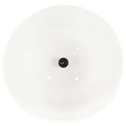 Hänglampa industriell 25 W vit rund 32 cm E27