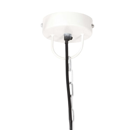 Hänglampa industriell 25 W vit rund 32 cm E27