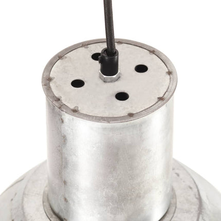 Hänglampa 25 W silver rund 28,5 cm E27