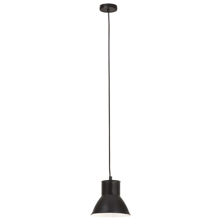 Hänglampa industriell 25 W svart rund 17 cm E27