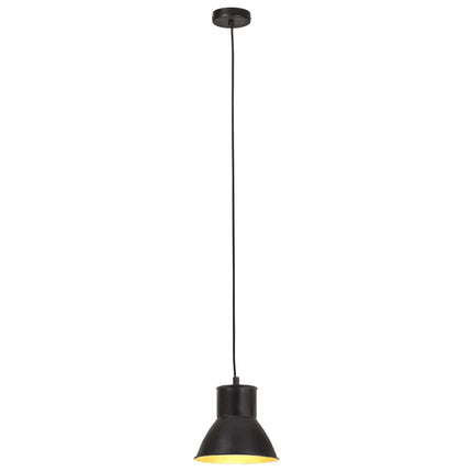 Hänglampa industriell 25 W svart rund 17 cm E27