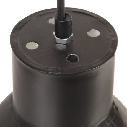 Hänglampa industriell 25 W svart rund 17 cm E27