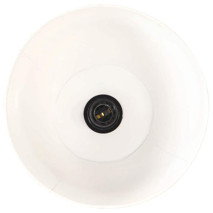Golvlampa vit massivt mangoträ E27