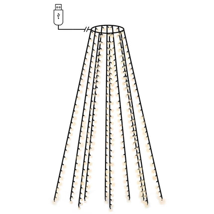 Ljusnät för julgran 300 LED 300 cm