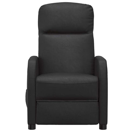 Reclinerfåtölj svart konstläder