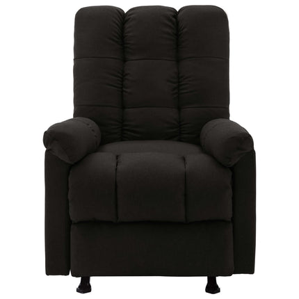 Massagefåtölj svart tyg
